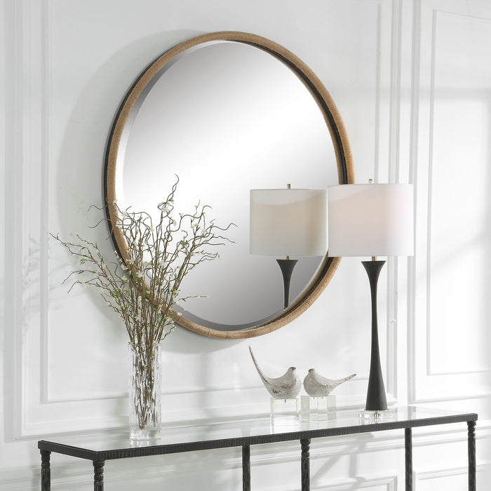 Ranchero - Natural Rope Round Mirror