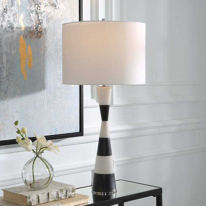 Bandeau - Banded Stone Table Lamp