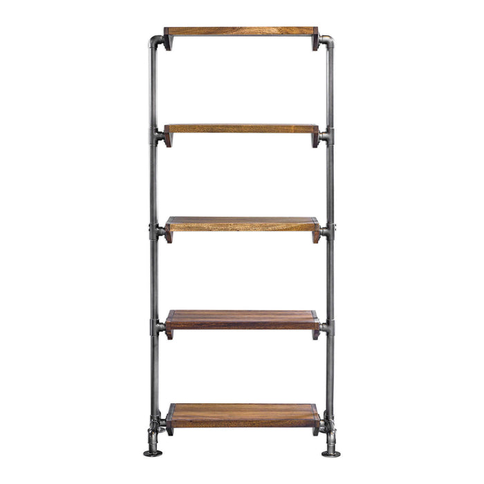 Rhordyn - Industrial Etagere - Light Brown