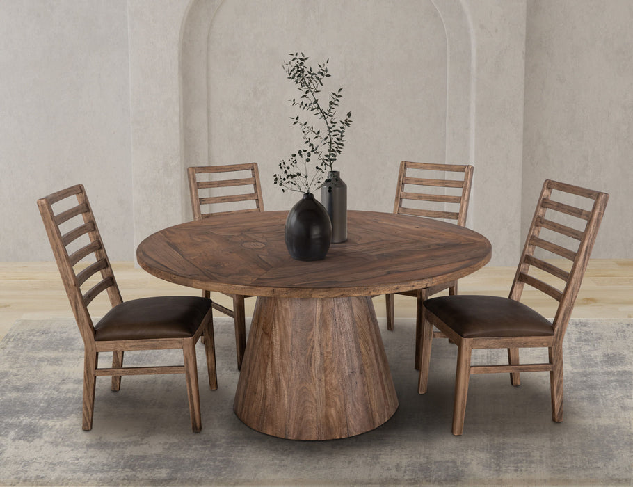 Balam - Round Dining Table - Light Brown