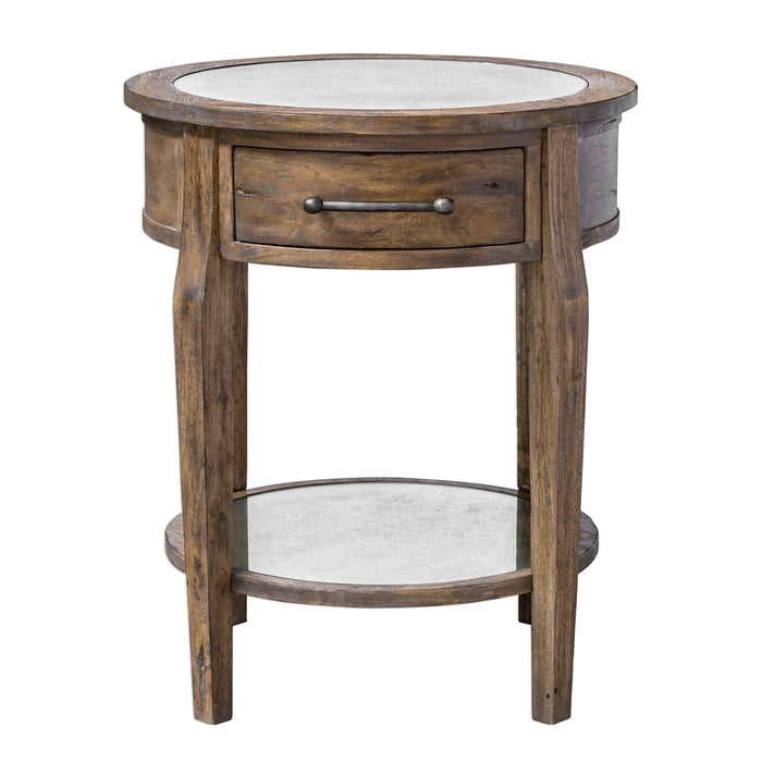 Raelynn - Wood Lamp Table - Light Brown