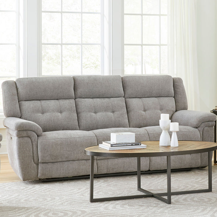 Richland - Power Reclining Sofa - Bristol Gray