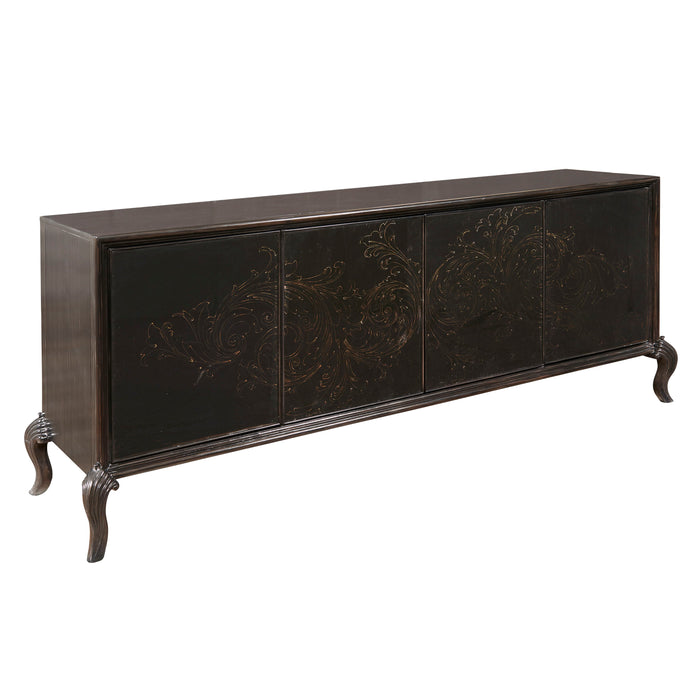 Pulaski Accents - 4 Door Media Credenza - Black