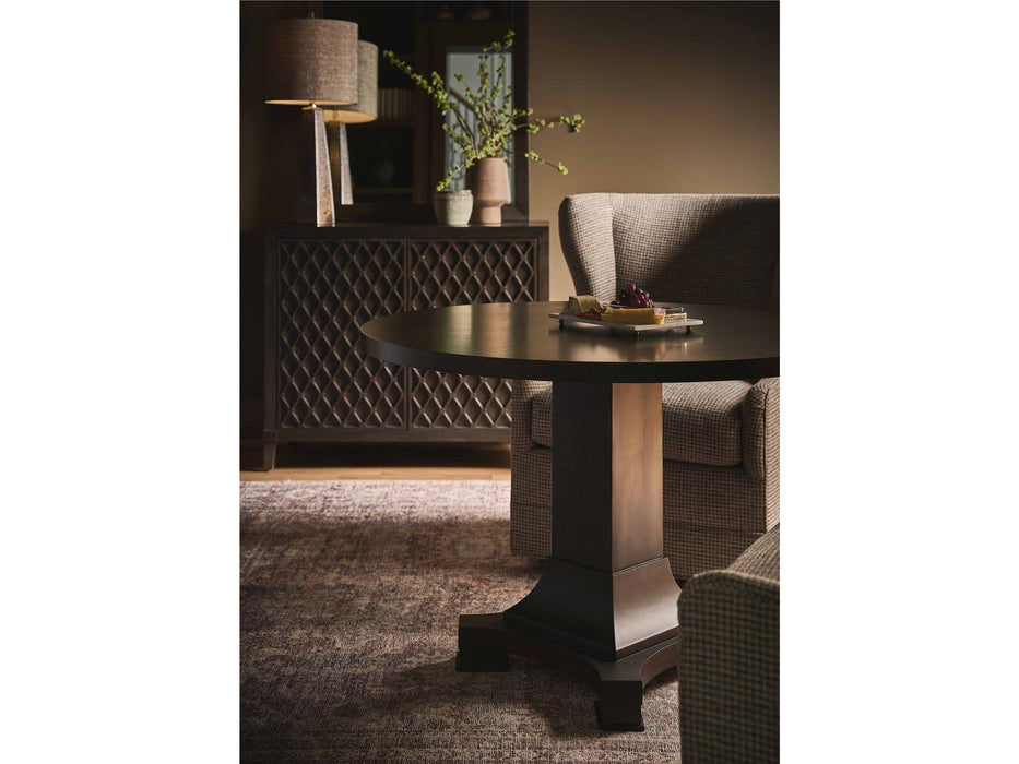 Fenwick - Pedestal Table - Dark Brown