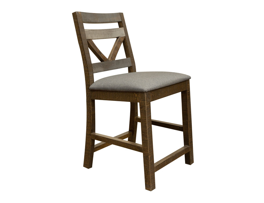 Loft Brown - 24” Barstool - Two Tone Gray / Brown