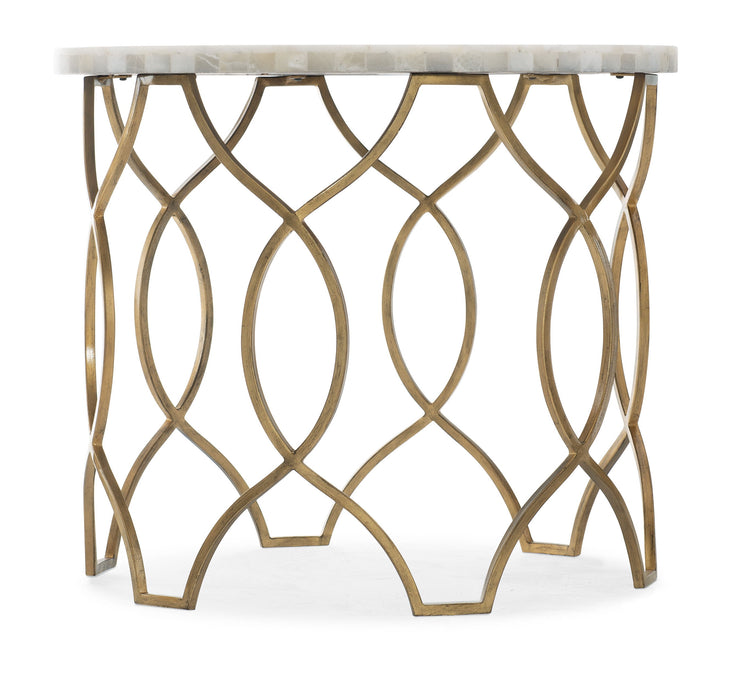 Melange - Corrina Round Lamp Table