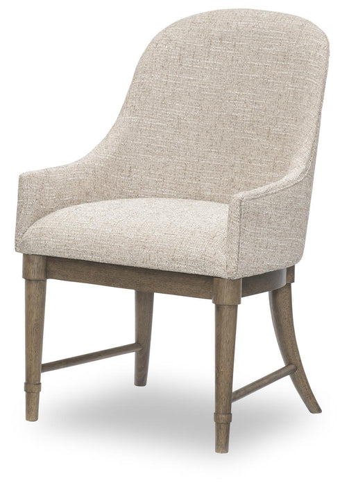 Seraphina - Upholstered Arm Chair (Set of 2) - Midnight Oak