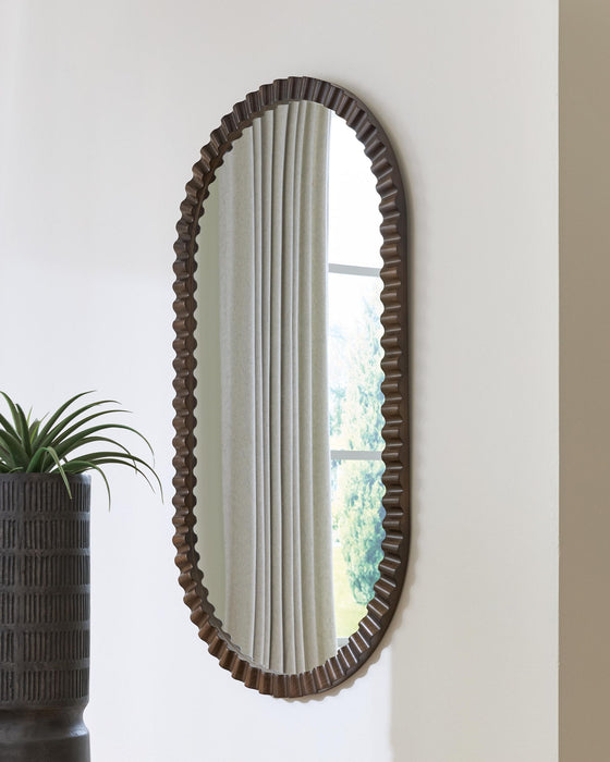 Clorington - Accent Mirror - Dark Brown