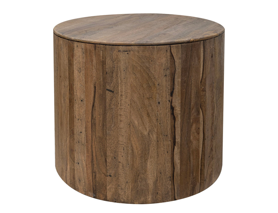 Balam - End Table - Almond / Barrel Brown