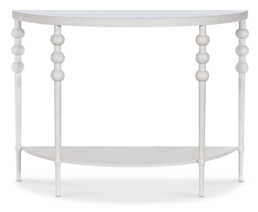 Melange - On The Bright Side Demilune Console - White