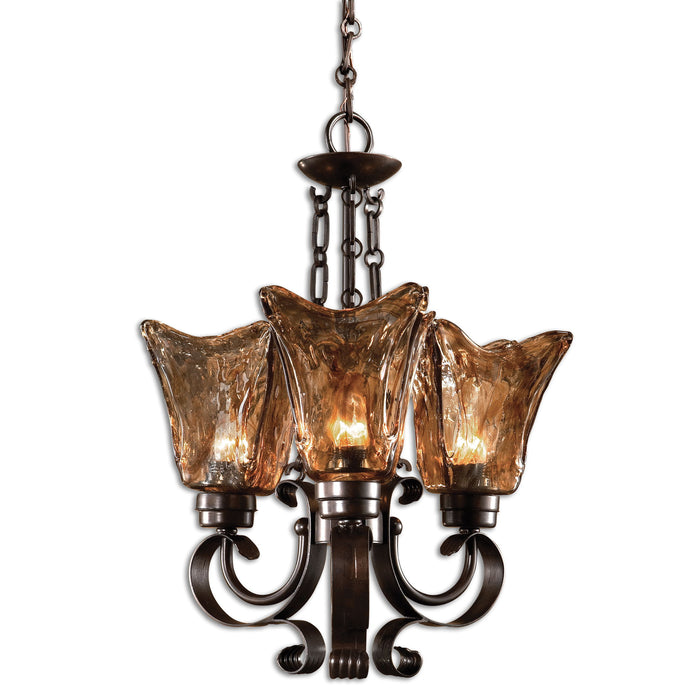 Vetraio - 3 Light Chandelier - Oil Rubbed Bronze