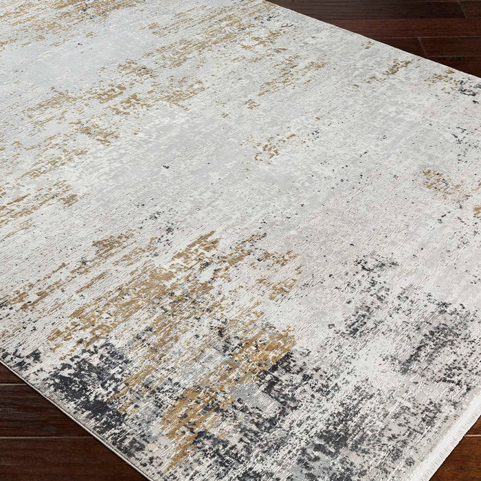 Ulen - Abstract 10 X 14 Rug - Pearl Silver