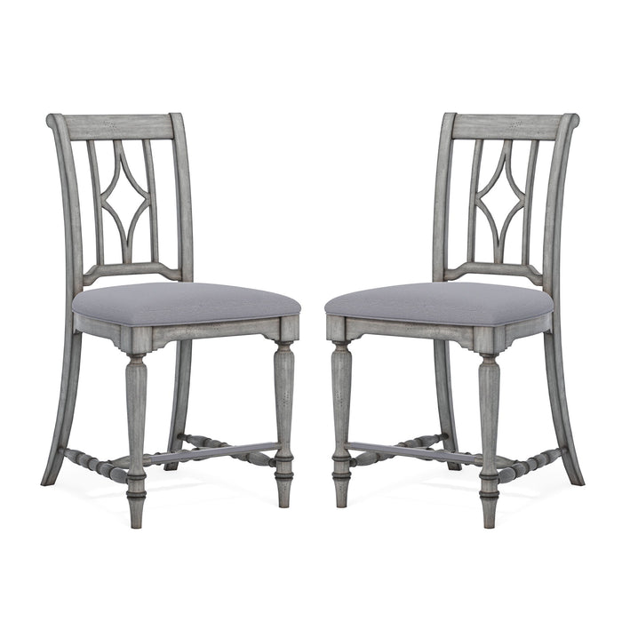 Plymouth - Counter Chair (Set of 2) - Gray