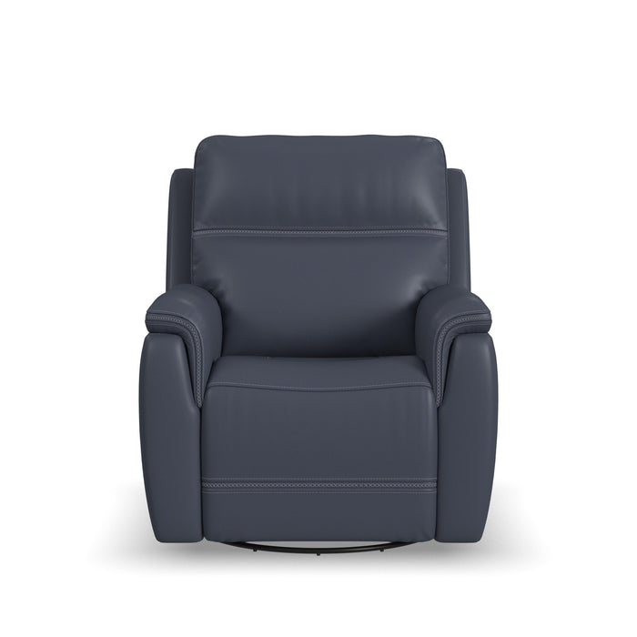 Sawyer - Swivel Glider With Power Headrest, Lumbar, Heat & Massage