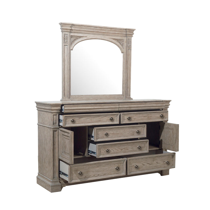 Kingsbury - Dresser and Mirror - Gray