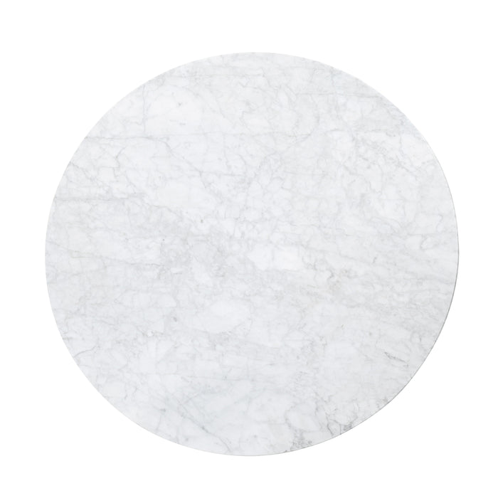 Pulaski Accents - 40" Round Cocktail Table with Marble Top - White