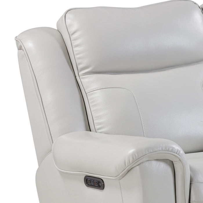 Atlantis - Power Reclining Zero Gravity Sofa Loveseat And Recliner - Whisper Ivory