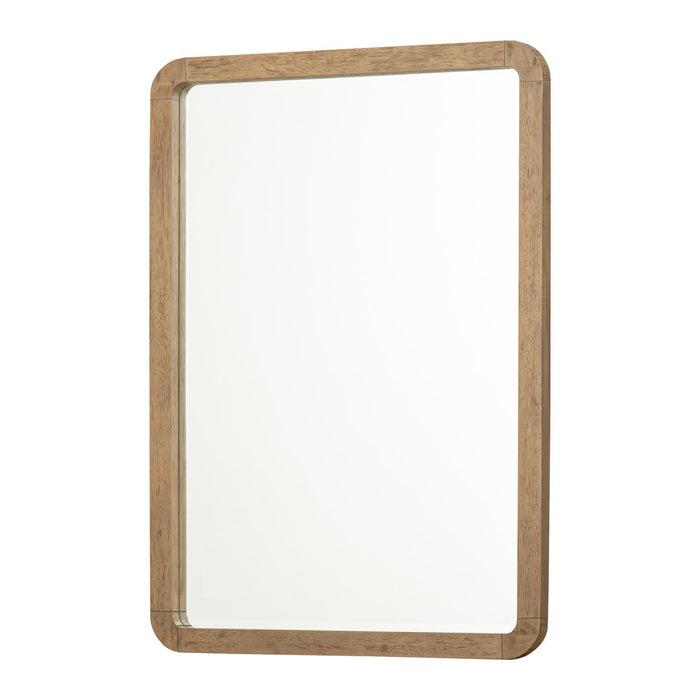Margot - Beveled Mirror - Desert Oak And Cloud White