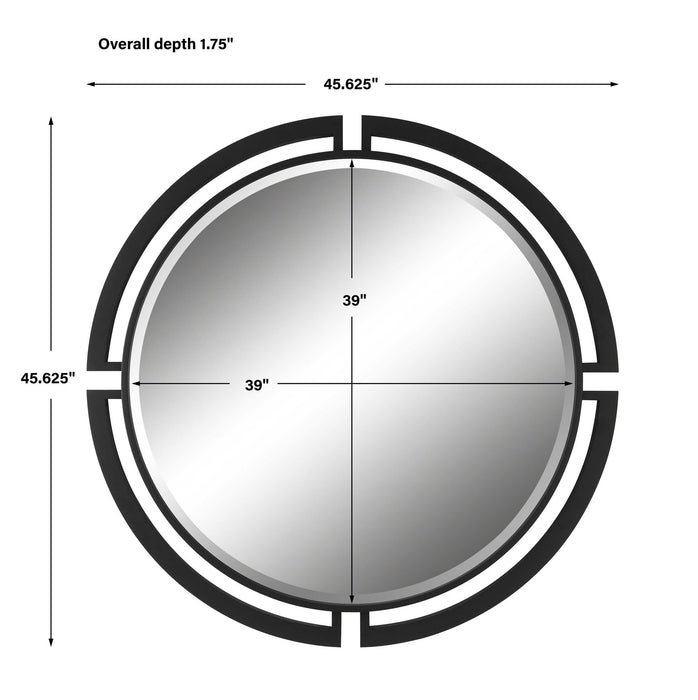 Quadrant - Modern Round Mirror