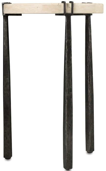 Driftwood - Metal Spot Table - Beige / Gray