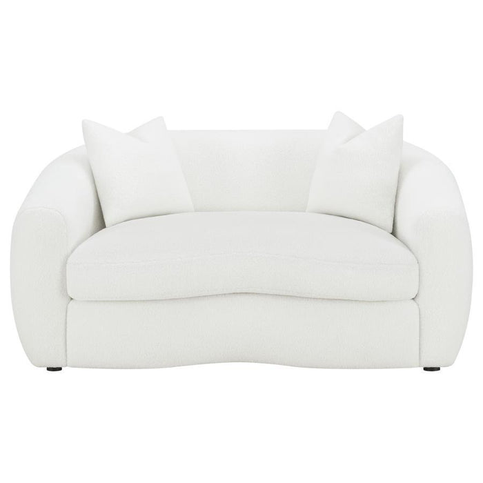 Isabella - Faux Sheepskin Upholstered Sofa Set