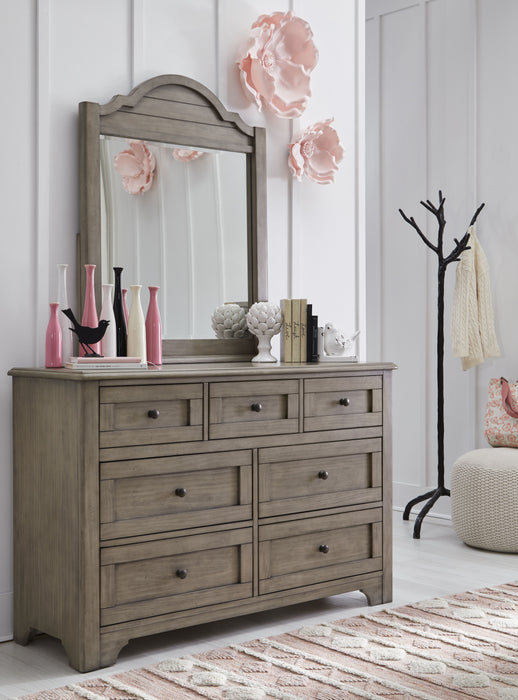 Farm House - Arched Dresser Mirror - Light Brown