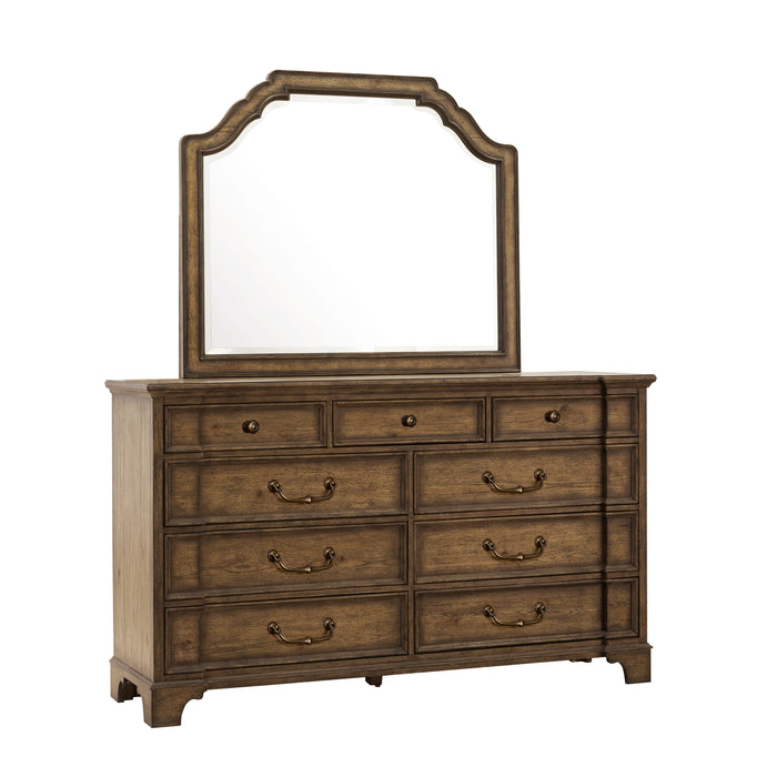 Revival Row - Landscape Mirror - Brown