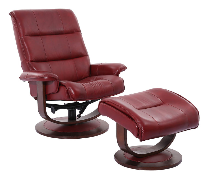 Knight - Manual Reclining Swivel Chair and Ottoman