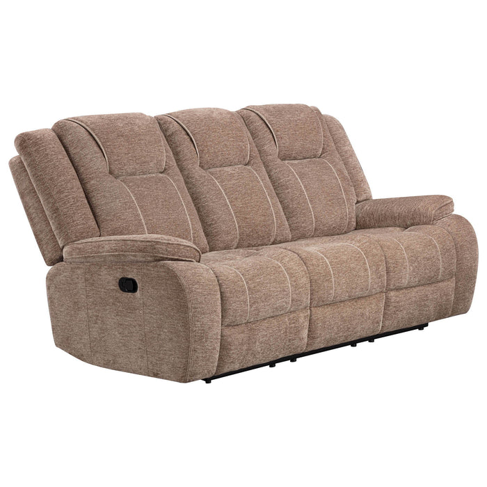 Bruno - Manual Sofa - Plush Tobacco