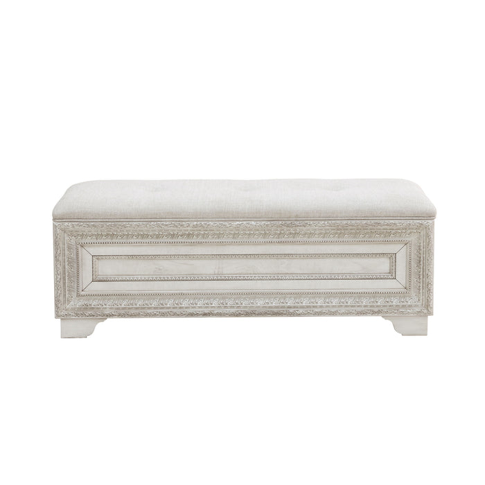 Camila - Storage Bed Bench - Cream