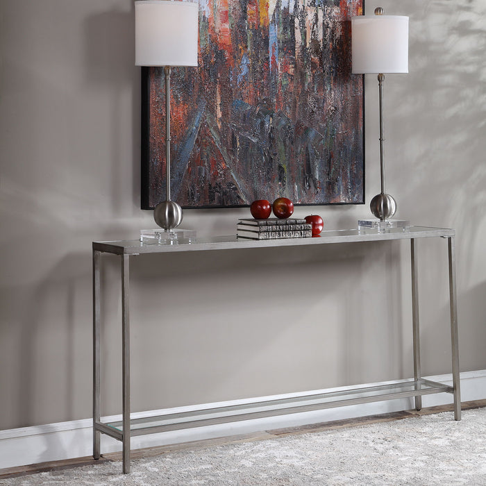 Hayley - Console Table - Silver