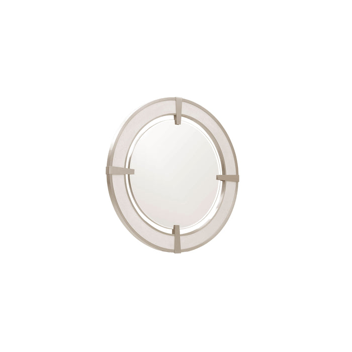 Brighton - Round Dresser Mirror - White