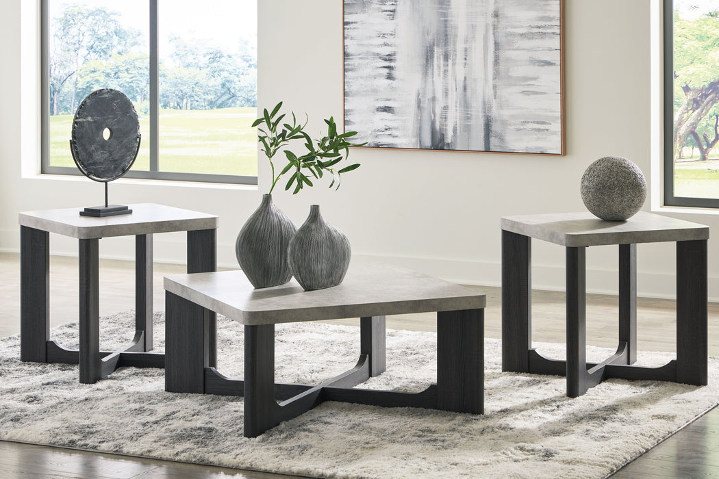 Sharstorm - Two-tone Gray - Occasional Table Set (Set of 3)