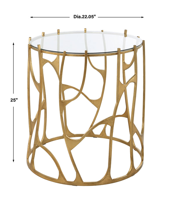 Ritual - Round Gold Side Table