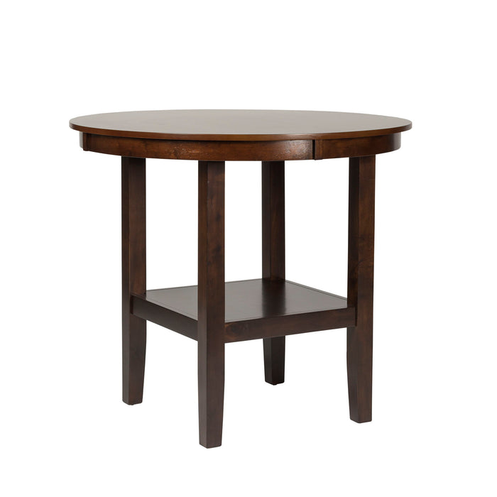 Hampton - 5 Piece Pub Table Set - Dark Brown