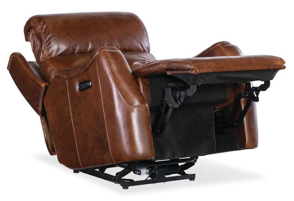 MS - Harlan Zero Gravity Power Recliner With Power Headrest - Dark Brown