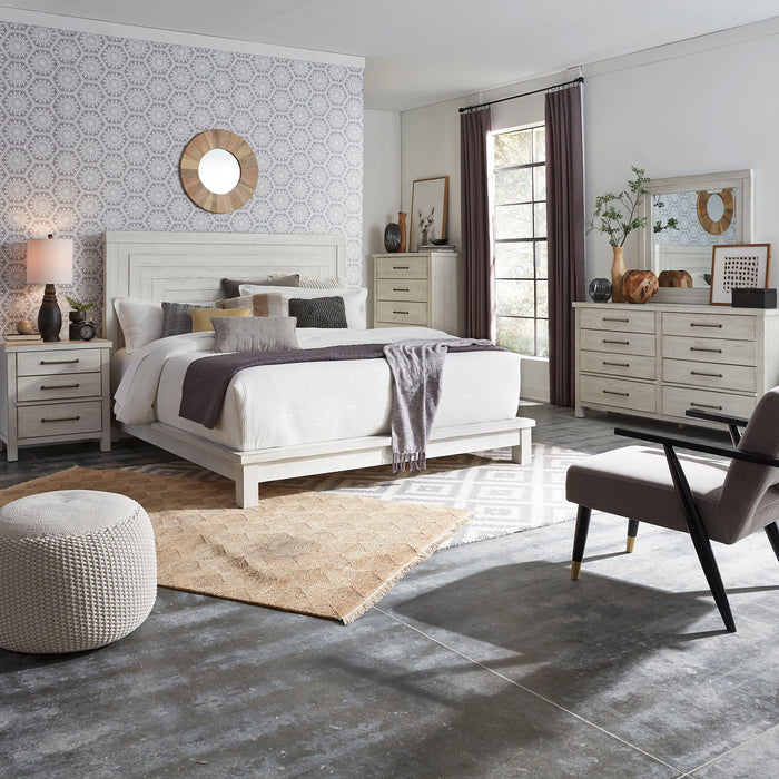 Modern Farmhouse - Platform Bed, Dresser & Mirror