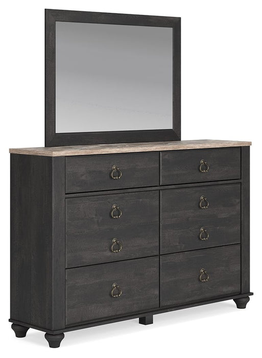 Nanforth - Two-tone - Dresser And Mirror