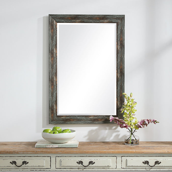 Owenby - Rustic Mirror - Silver & Bronze