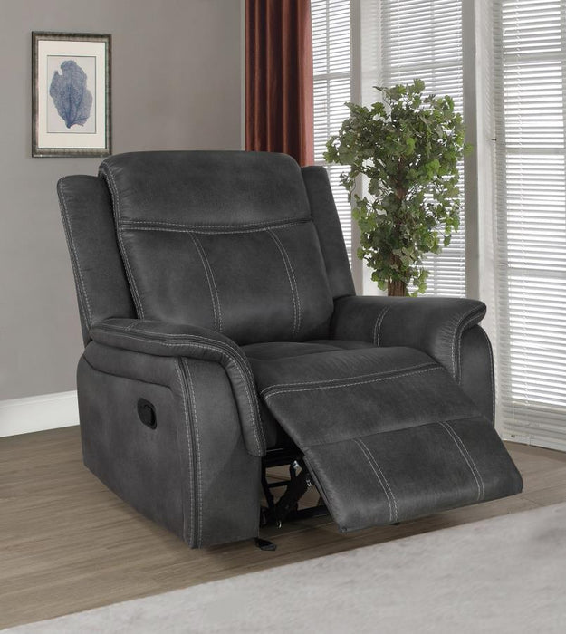 Lawrence - Upholstered Tufted Back Glider Recliner