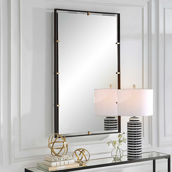 Egon - Rectangular Mirror - Black