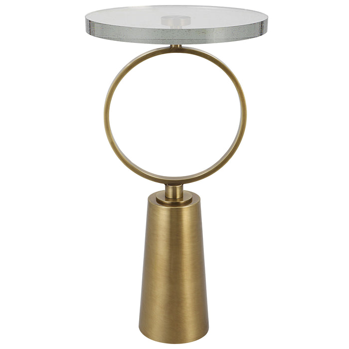 Ringlet - Accent Table - Brass