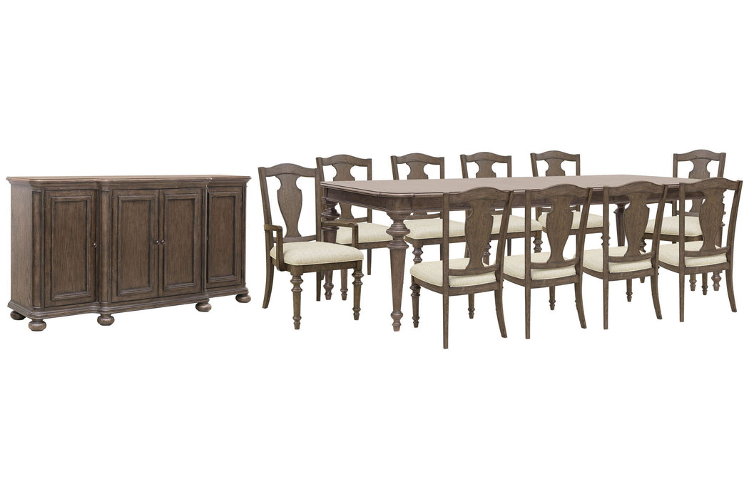 Saddle Creek - Extendable Leg Dining Table Set