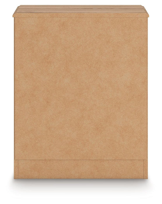 Aleaport - One Drawer Night Stand - Warm Brown