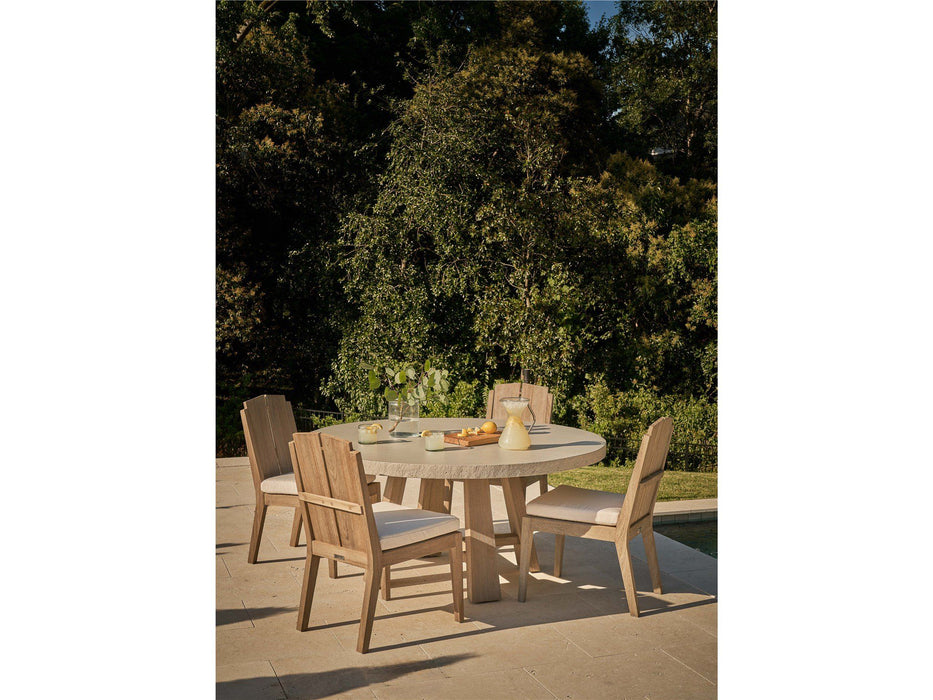 Coastal Living Outdoor - Saratoga Round Dining Table - Light Brown