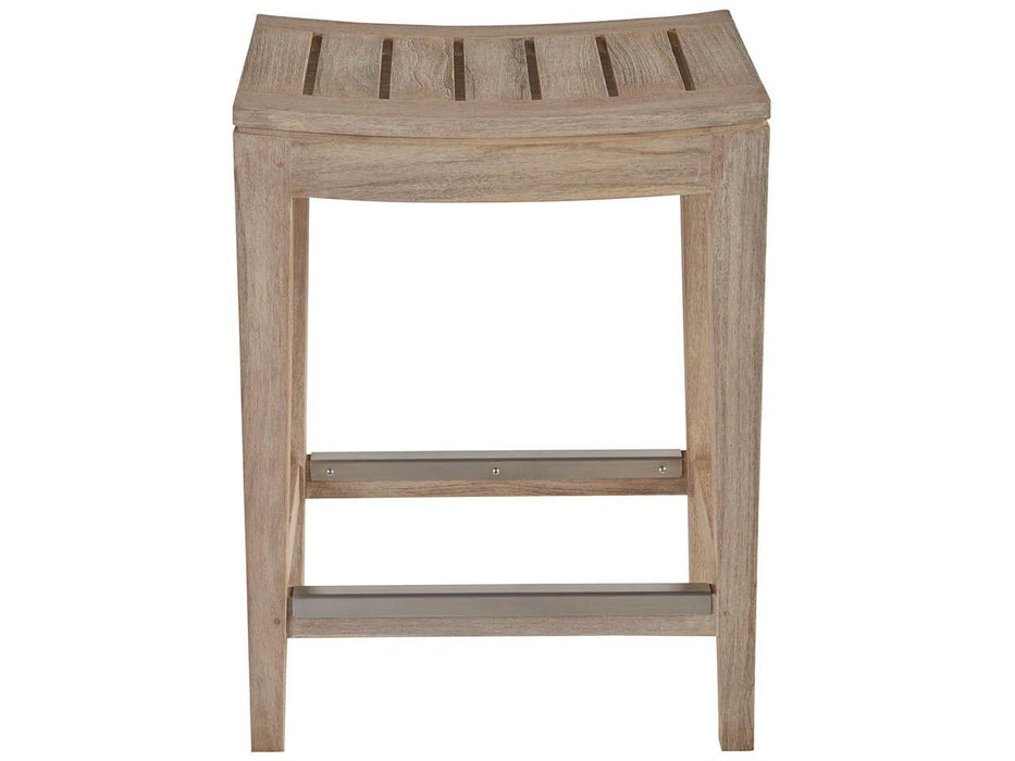 Coastal Living Outdoor - Saratoga Counter Stool - Light Brown