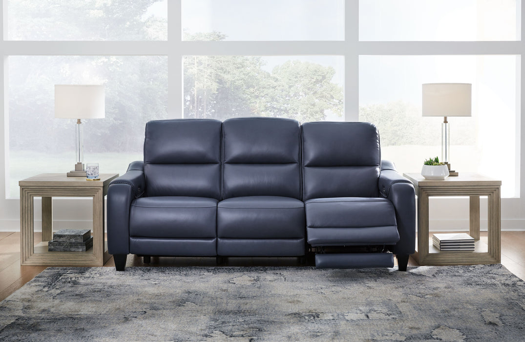 Mercomatic - Power Reclining Sofa With Adj Headrest