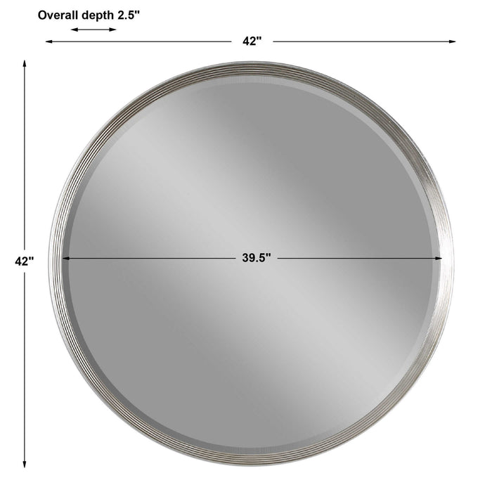 Serenza - Round Mirror - Silver