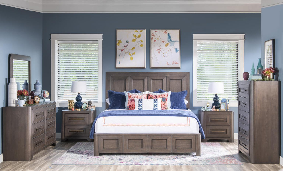 Lancia - 5 Drawer Chest - Charred Oak