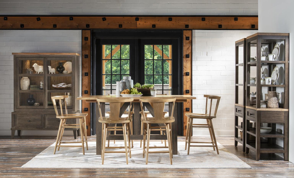 XXX's And OOO's - Counter Height Dining Table - Two Tone